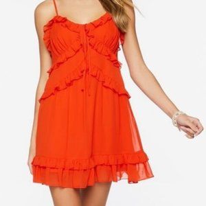 Ruffled Cami Mini Dress - size medium - NWT